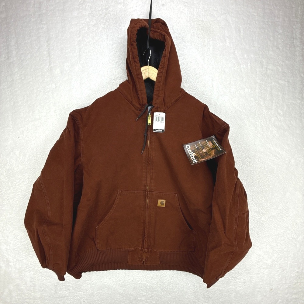 Carhartt‎ Sandstone Active Jacket Quilt Lined Mens 4XL J130 CLY Clay Red NWT NOS